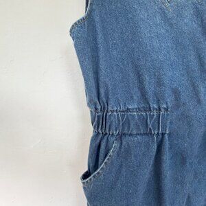 Ray Cassin Denim Sleeveless Jumpsuit Size Medium